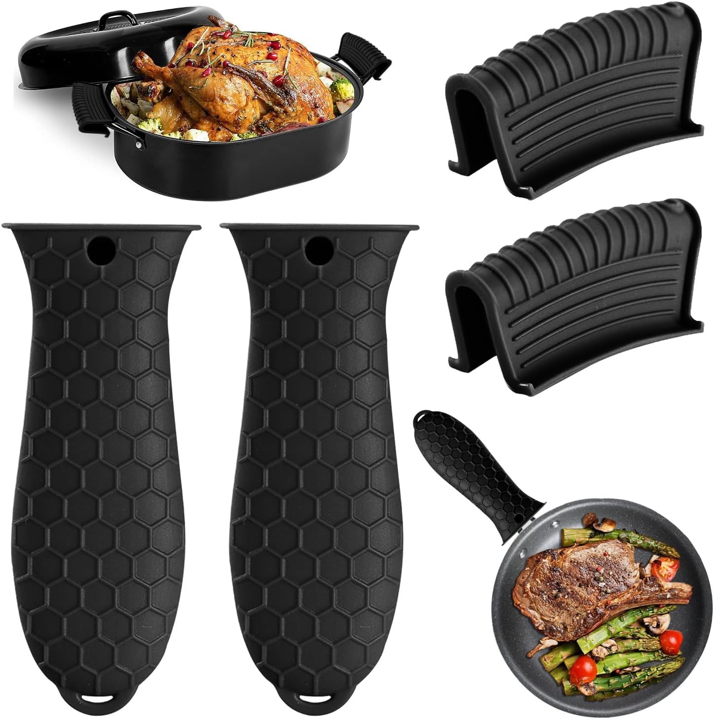 Cast Iron Corn - Silicone Heat-Resistant Handle Covers,Cast Iron Handle