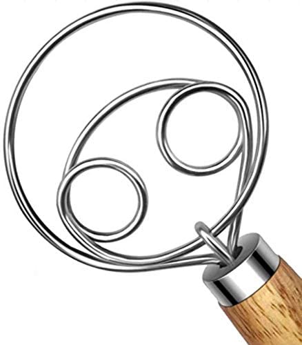Danish Pancake Pan - 13inch Danish Dough Whisk Stainless Steel