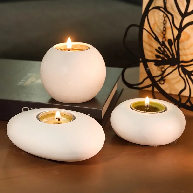 Potsticker Mold - Tealight Candle Holder Resin Silicone Mold,