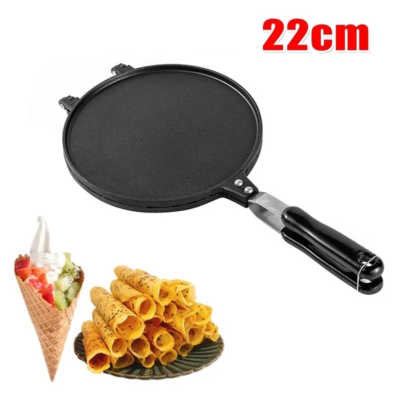 Egg Waffle Pan - 22cm Non-Stick Egg Roll Waffle Maker