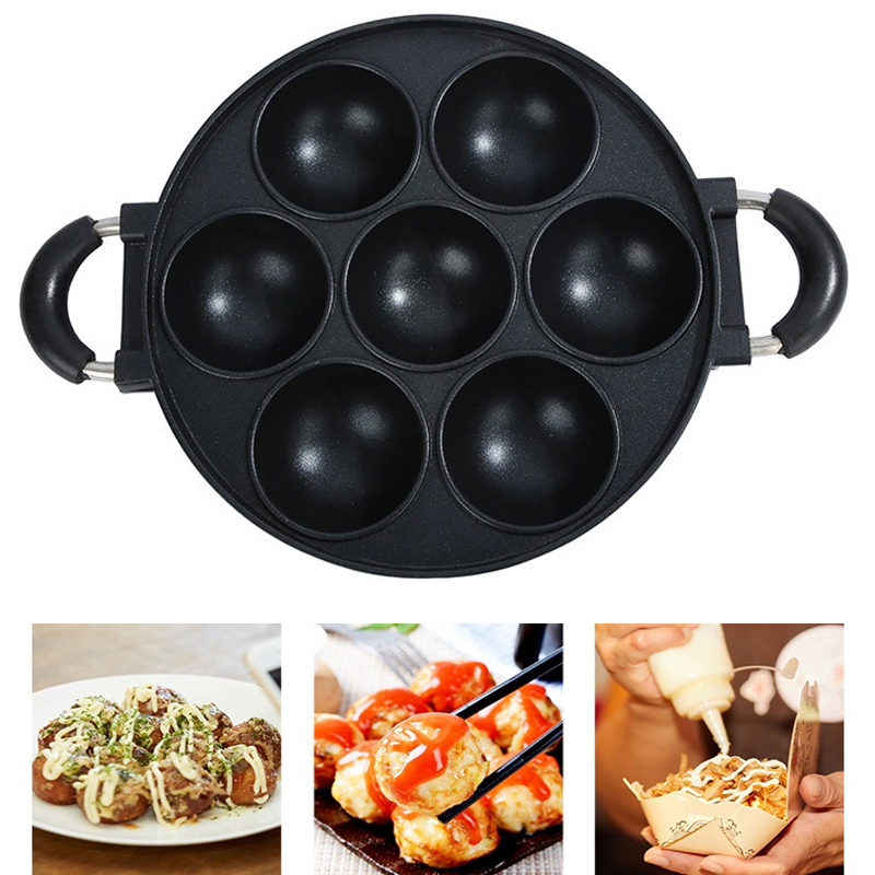 Cast Iron Corn - 7 Hole Cake Cooking Pan Cast