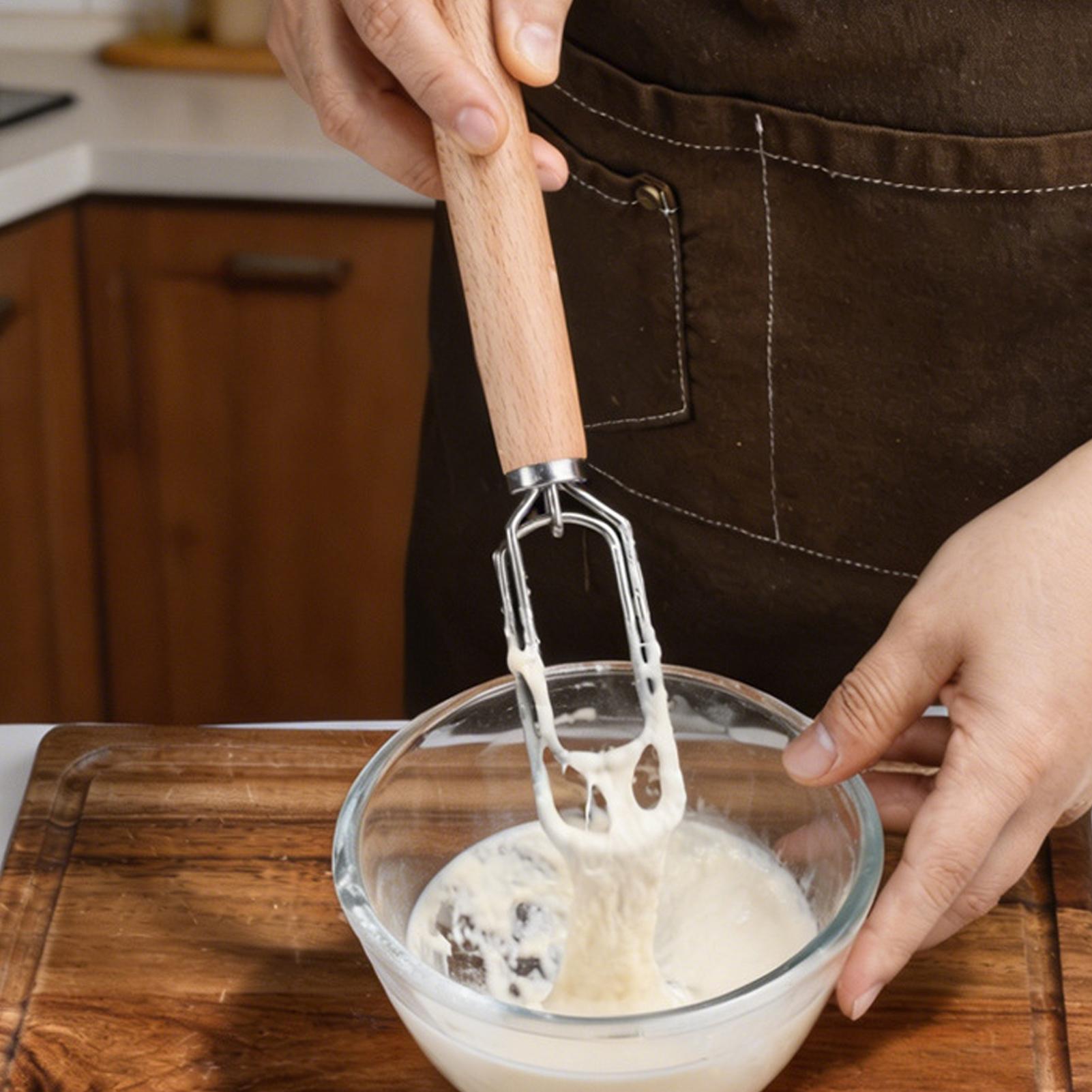 Danish Pancake Pan - Danish Dough Whisk Stainless Steel Dutch