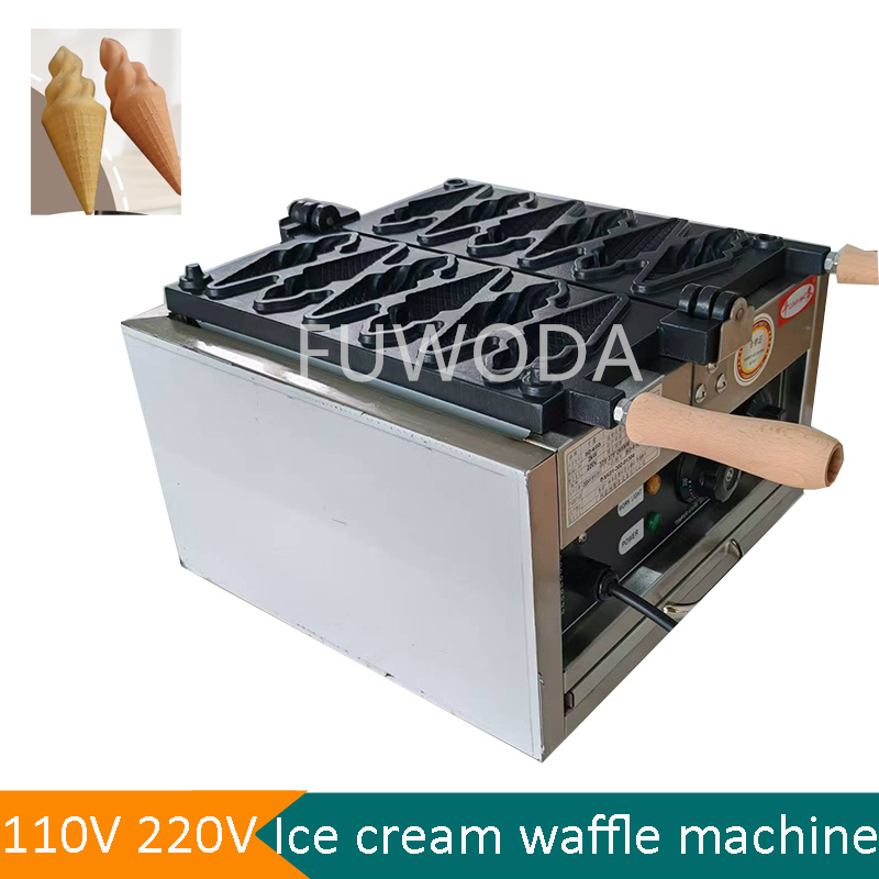 Waffle Cone Maker - Electric Ice Cream Waffle Cone Making