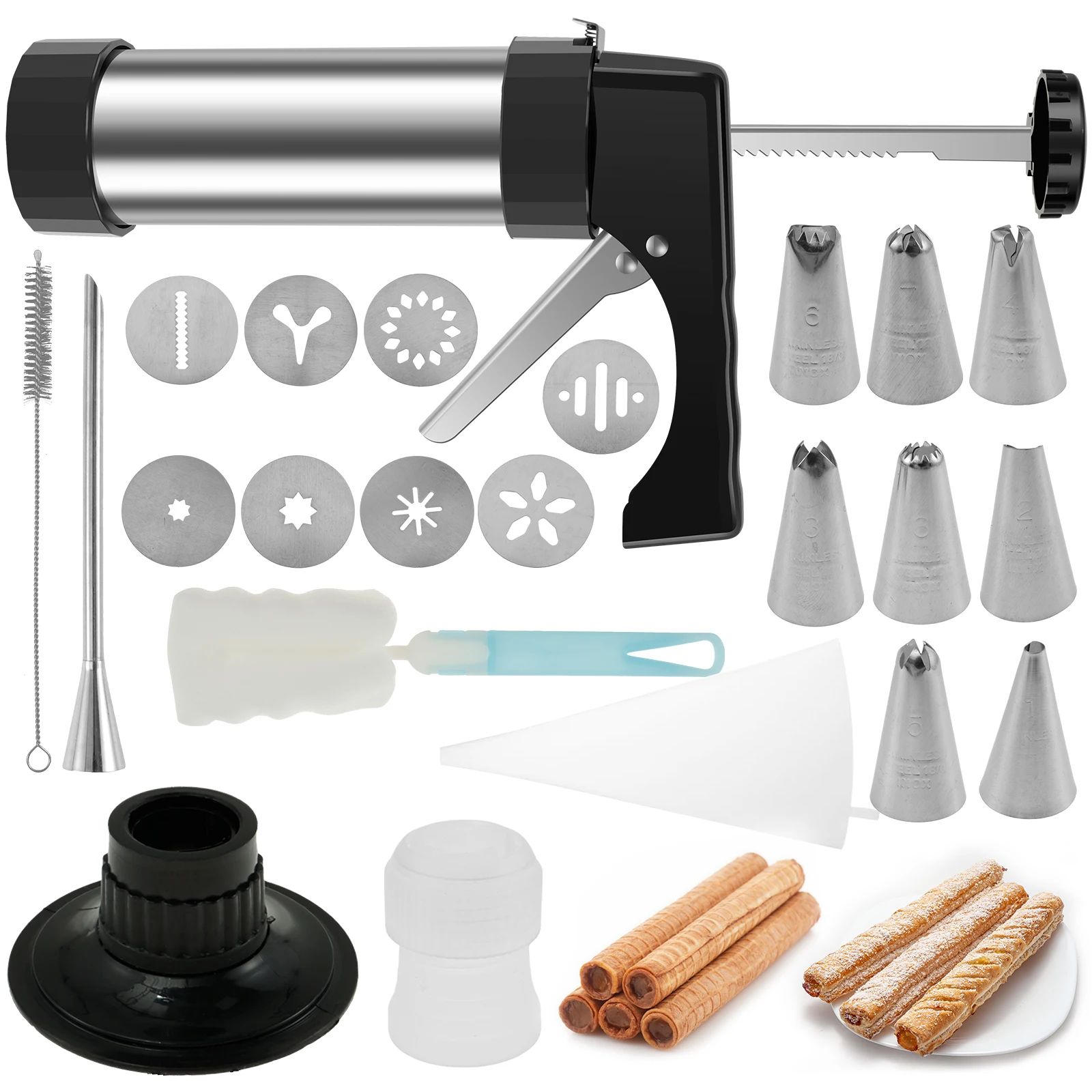 Churros Maker Gun - Churro Maker Machine Stainless Steel Churro