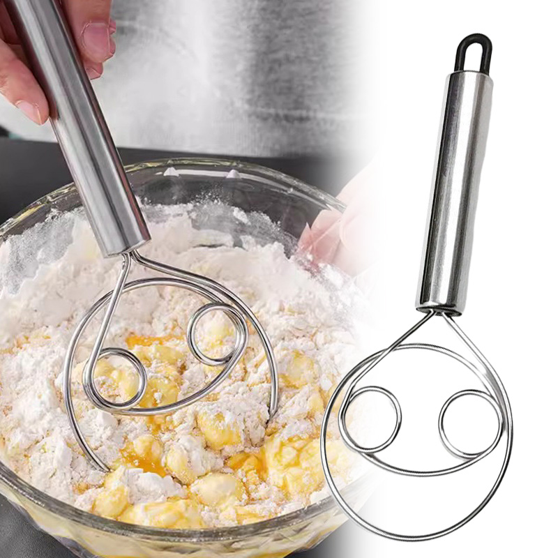 Danish Pancake Pan - Danish Dough Bread Whisk Stainless Steel