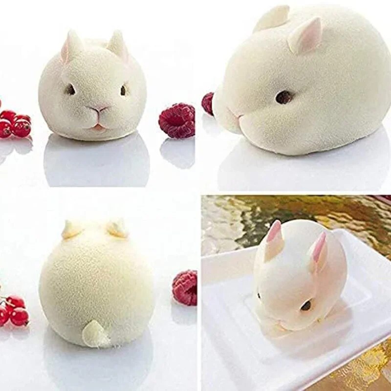 Silicone Rabbit Mold Fondant B - Bunny Cake Mold recension och pris