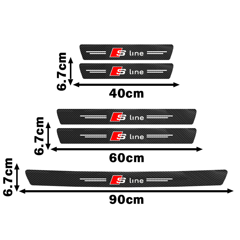 Car Door Sill Scuff Plate Deco - Crepe Pan Carbon recension och pris