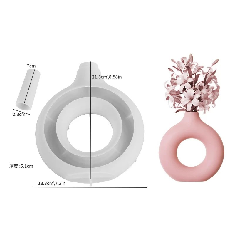 Silicone Mold for Vases Resin  - Potsticker Mold recension och pris