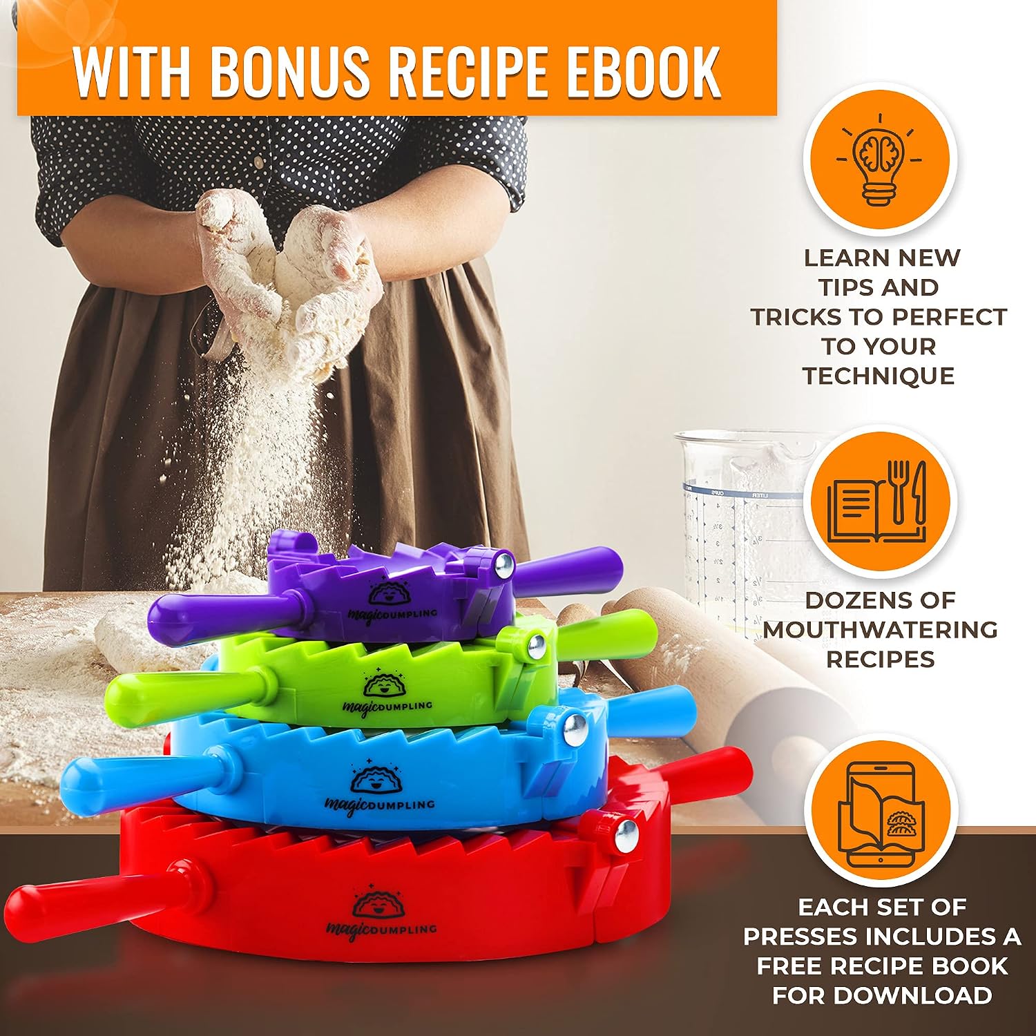 Dumpling Maker Kit, Set of 4 - - Momo Mold Press recension och pris