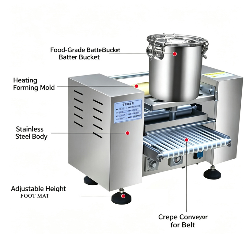 Automatic Mille Crepe Machine  - Spring Roll Wrapper recension och pris