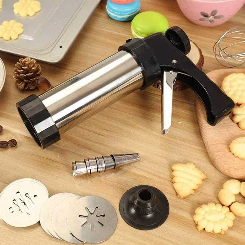 Cookie Press Gun Kit Stainless - Churros Maker Gun recension och pris