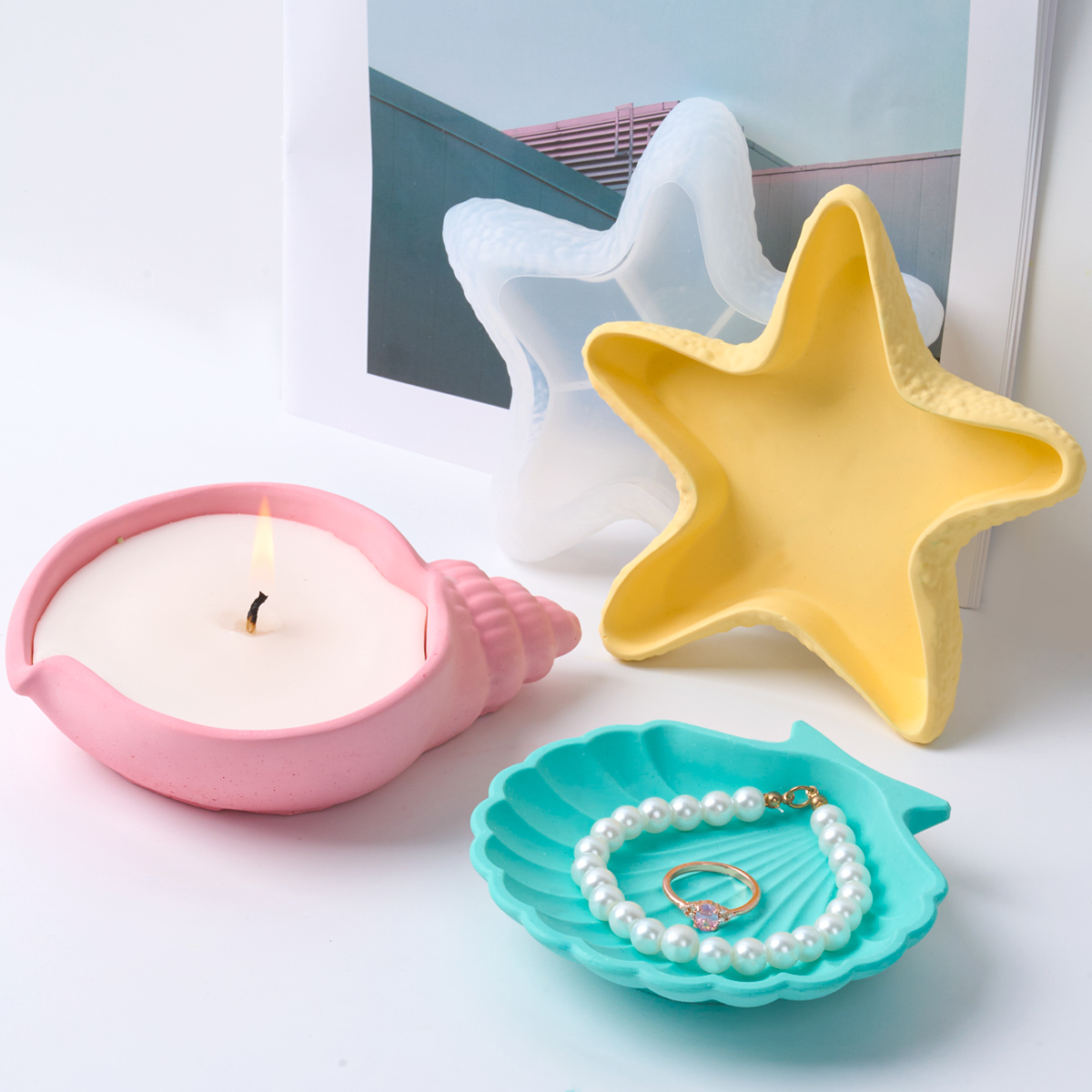 DIY Concrete Starfish Starage  - Potsticker Mold recension och pris