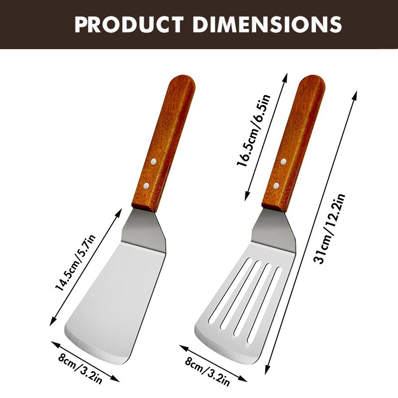 Metal Spatulas for Cast Iron S - Okonomiyaki Spatula recension och pris