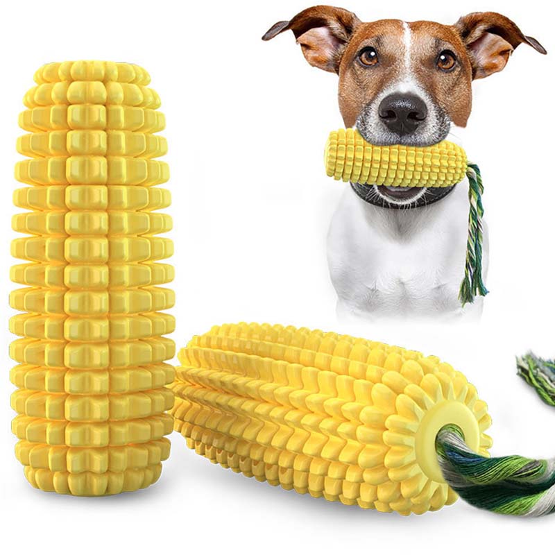 Corn Shape Squeaky Dog Toy Dur - Corn Dog Stick recension och pris