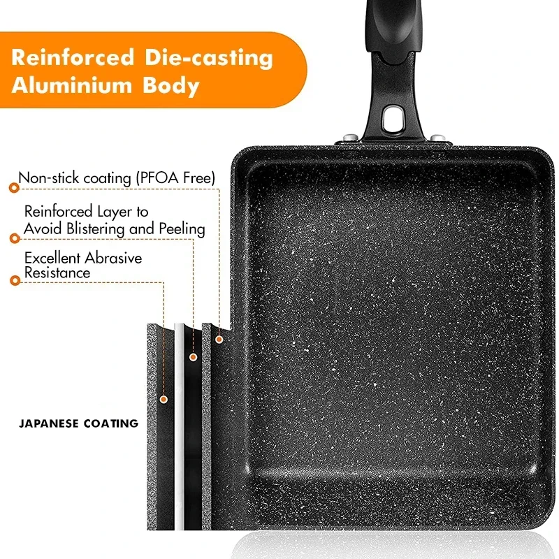 Japanese Omelette Pan / Tamago - Egg Waffle Pan recension och pris