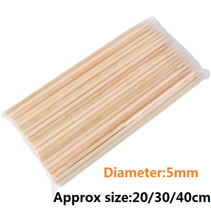 20/30/40cm x 5mm Bamboo Wooden - Corn Dog Stick recension och pris