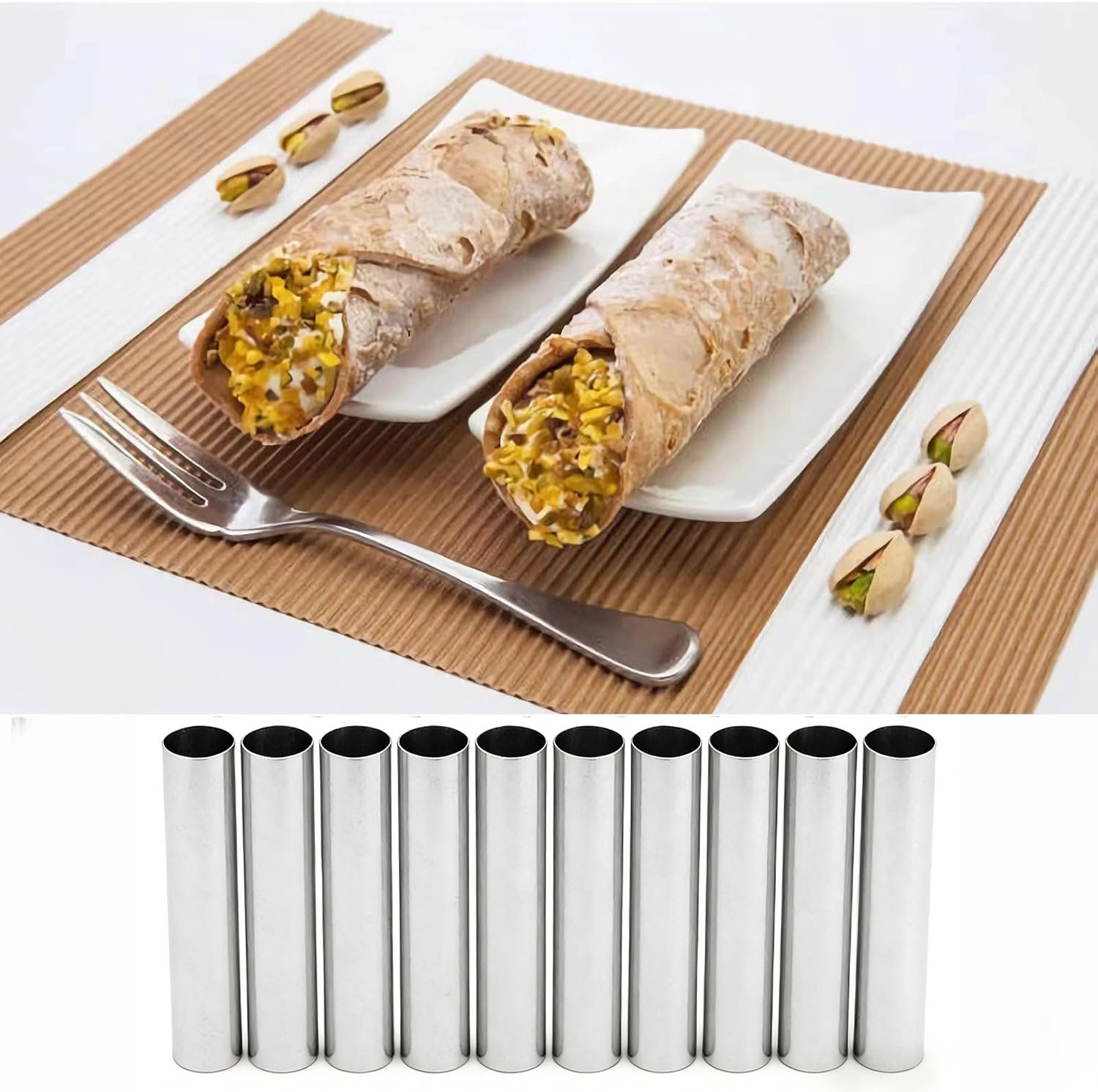 10/20PCS Cannoli Tubes, Food G - Danish Pancake Pan recension och pris
