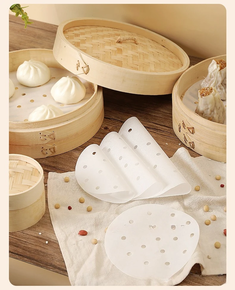 100Pcs Food Grade Disposable S - Bao Steamer Bamboo recension och pris