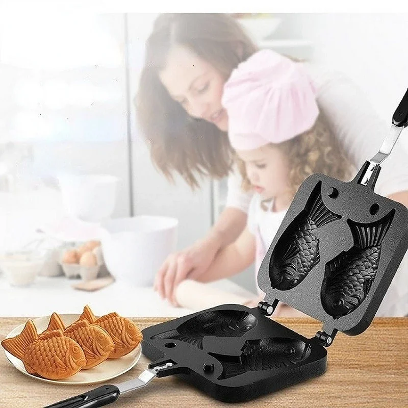 Kitchen Japanese Taiyaki Doubl - Egg Waffle Pan recension och pris