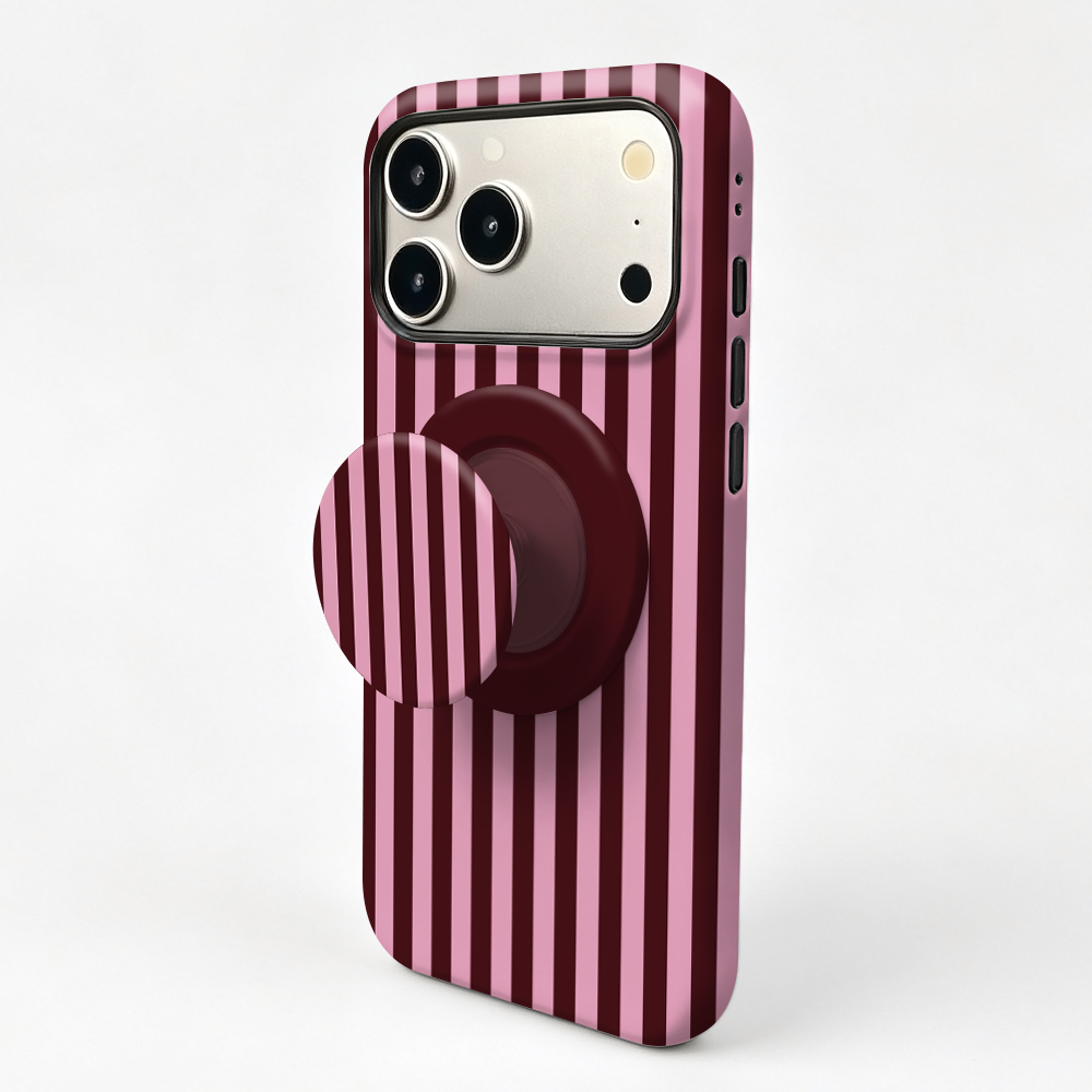Striped Magnetic Case For iPho - Taco Stand Holder recension och pris
